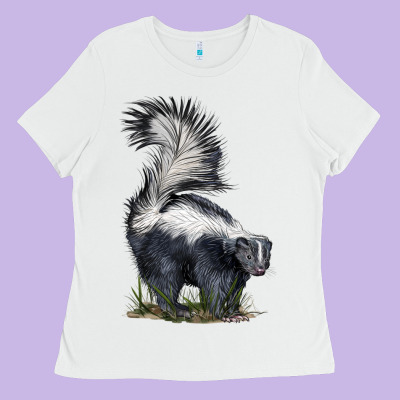 Skunk Ladies Tee Designed By Lillyallendesigns