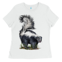 White skunk Ladies Tee - LillyAllenDesigns