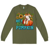 Army Green hey there pumpkin lamb Long Sleeve Tee - Jasminsmagicworld
