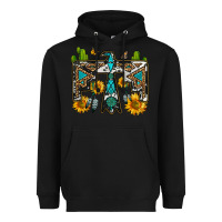 Black western free bird Heavyweight Hoodie - OliviaCreatesArt