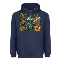 Navy western free bird Heavyweight Hoodie - OliviaCreatesArt