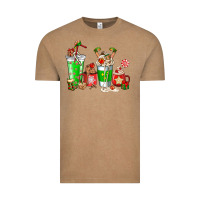 Vintage Coffee Elf coffee cups Vintage Tee - NancyCooperArtShop