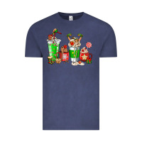 Elf Coffee Cups Vintage Tee | Teevron