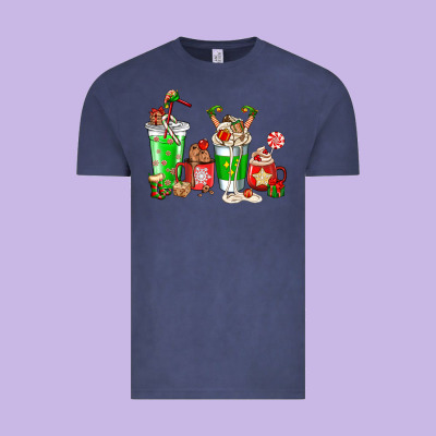 Elf Coffee Cups Vintage Tee Designed By Nancycooperartshop