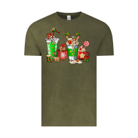 Vintage Olive Elf coffee cups Vintage Tee - NancyCooperArtShop