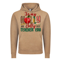 Vintage Coffee in my holly jolly teacher era Vintage Hoodie - MaliasSmallBusiness