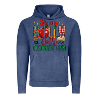 Vintage Denim in my holly jolly teacher era Vintage Hoodie - MaliasSmallBusiness