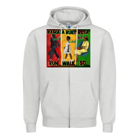 Dove Grey rosa sat so ruby could walk so kamala could run tu Zipper Hoodie - CowGirlArtShop
