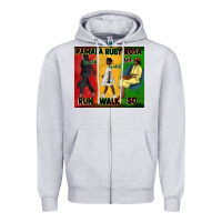 Heather Grey rosa sat so ruby could walk so kamala could run tu Zipper Hoodie - CowGirlArtShop