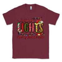 Burgundy christmas lights are my favorite color Classic Tee - MaliasSmallBusiness