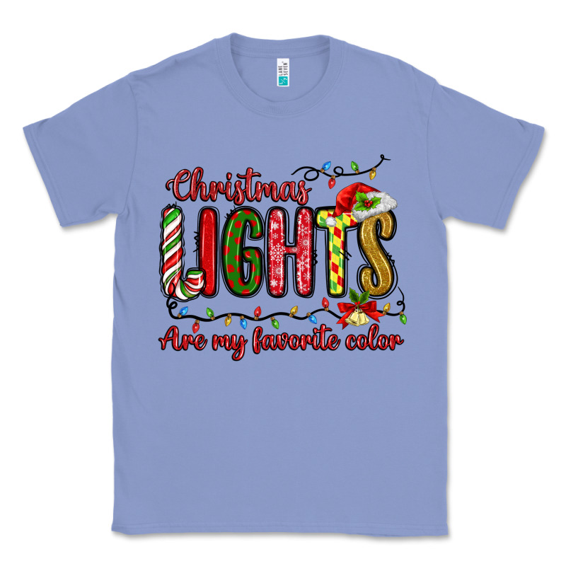 Christmas Lights Are My Favorite Color Classic Tee by MaliasSmallBusiness | Teevron