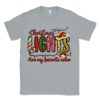Heather Grey christmas lights are my favorite color Classic Tee - MaliasSmallBusiness