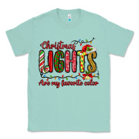 Seafoam christmas lights are my favorite color Classic Tee - MaliasSmallBusiness