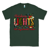 Sports Green christmas lights are my favorite color Classic Tee - MaliasSmallBusiness