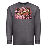 Charcoal Heather Tackle cancer Football Premium Sweatshirt - FaDigitalArtStudio