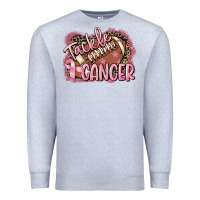 Heather Grey Tackle cancer Football Premium Sweatshirt - FaDigitalArtStudio