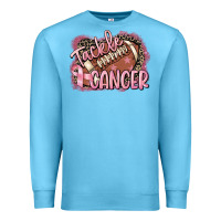 Ocean Blue Tackle cancer Football Premium Sweatshirt - FaDigitalArtStudio