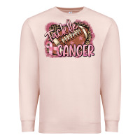 Pale Pink Tackle cancer Football Premium Sweatshirt - FaDigitalArtStudio