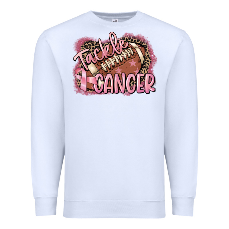Tackle Cancer Football Premium Sweatshirt by FaDigitalArtStudio | Teevron