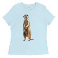 Baby Blue Meerkat Ladies Tee - LillyAllenDesigns