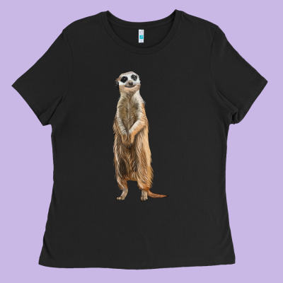 Meerkat Ladies Tee Designed By Lillyallendesigns