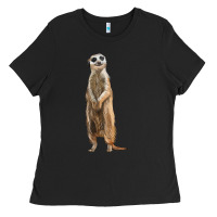 Black Meerkat Ladies Tee - LillyAllenDesigns