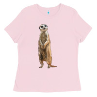 Bubblegum Pink Meerkat Ladies Tee - LillyAllenDesigns