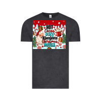 Vintage Black hot cocoa cozy blankets christmas movies tumbler Vintage Tee - MaliasSmallBusiness