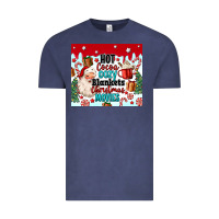 Vintage Denim hot cocoa cozy blankets christmas movies tumbler Vintage Tee - MaliasSmallBusiness