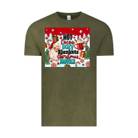 Vintage Olive hot cocoa cozy blankets christmas movies tumbler Vintage Tee - MaliasSmallBusiness
