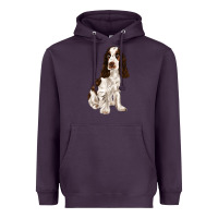 Plum english cocker spaniel Heavyweight Hoodie - FaDigitalArtStudio