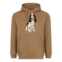 Toasted Coconut english cocker spaniel Heavyweight Hoodie - FaDigitalArtStudio