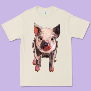 Pig Premium Tee Designed By Barkaloodesign