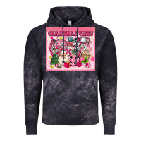 Cloud Black 3d retro pink christmas vibes Vintage Hoodie - MaliasSmallBusiness