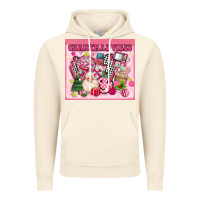 Vintage Artic 3d retro pink christmas vibes Vintage Hoodie - MaliasSmallBusiness