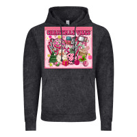 Vintage Black 3d retro pink christmas vibes Vintage Hoodie - MaliasSmallBusiness