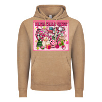 Vintage Coffee 3d retro pink christmas vibes Vintage Hoodie - MaliasSmallBusiness