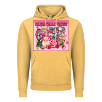 Vintage Mustard 3d retro pink christmas vibes Vintage Hoodie - MaliasSmallBusiness