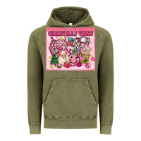 Vintage Olive 3d retro pink christmas vibes Vintage Hoodie - MaliasSmallBusiness