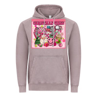 Vintage Zinc 3d retro pink christmas vibes Vintage Hoodie - MaliasSmallBusiness
