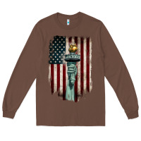 Chestnut statue of liberty torch Long Sleeve Tee - BarkalooDesign