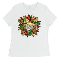 White christmas baby jesus sunflower Ladies Tee - Jasminsmagicworld