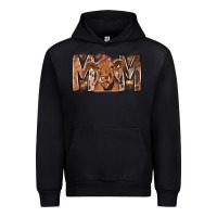 Black Rodeo Mom Cow Urban Hoodie - CowhideDigitalArt
