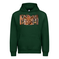 Forest Green Rodeo Mom Cow Urban Hoodie - CowhideDigitalArt