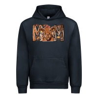 Navy Rodeo Mom Cow Urban Hoodie - CowhideDigitalArt