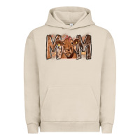 Pigment French Oak Rodeo Mom Cow Urban Hoodie - CowhideDigitalArt