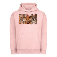 Pigment Salmon Rodeo Mom Cow Urban Hoodie - CowhideDigitalArt