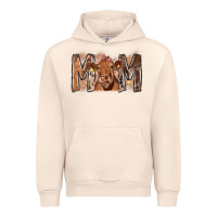 Sandshell Rodeo Mom Cow Urban Hoodie - CowhideDigitalArt