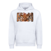 White Rodeo Mom Cow Urban Hoodie - CowhideDigitalArt