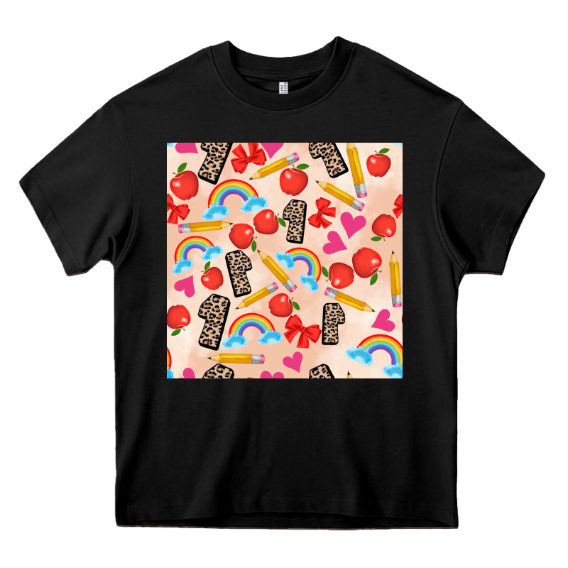 Back To School Seamless Pattern 1 (3600x3600) Heavy Core Tee by AdoDesignShop | Teevron